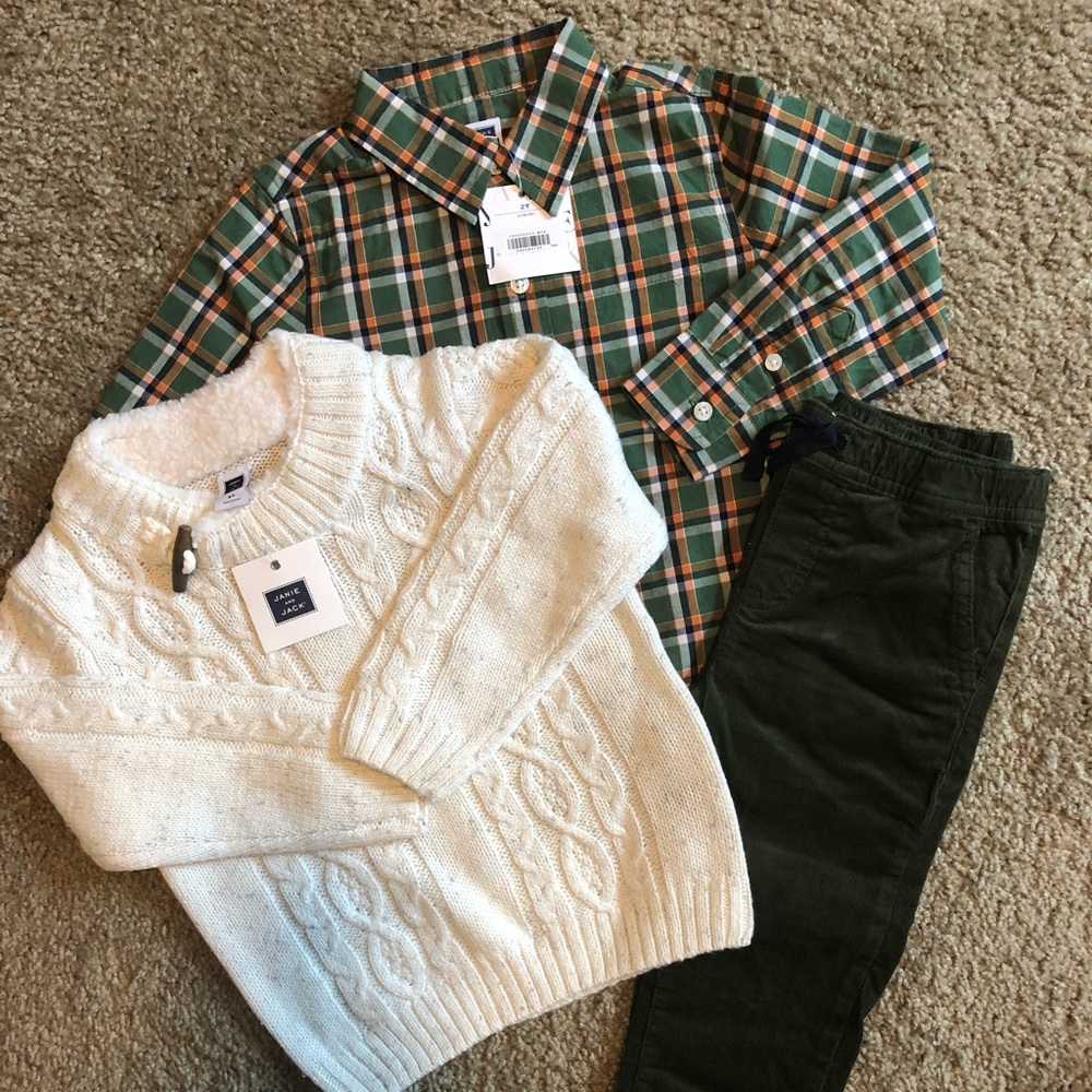 Brand New Janie and Jack Boys 2T Outfit